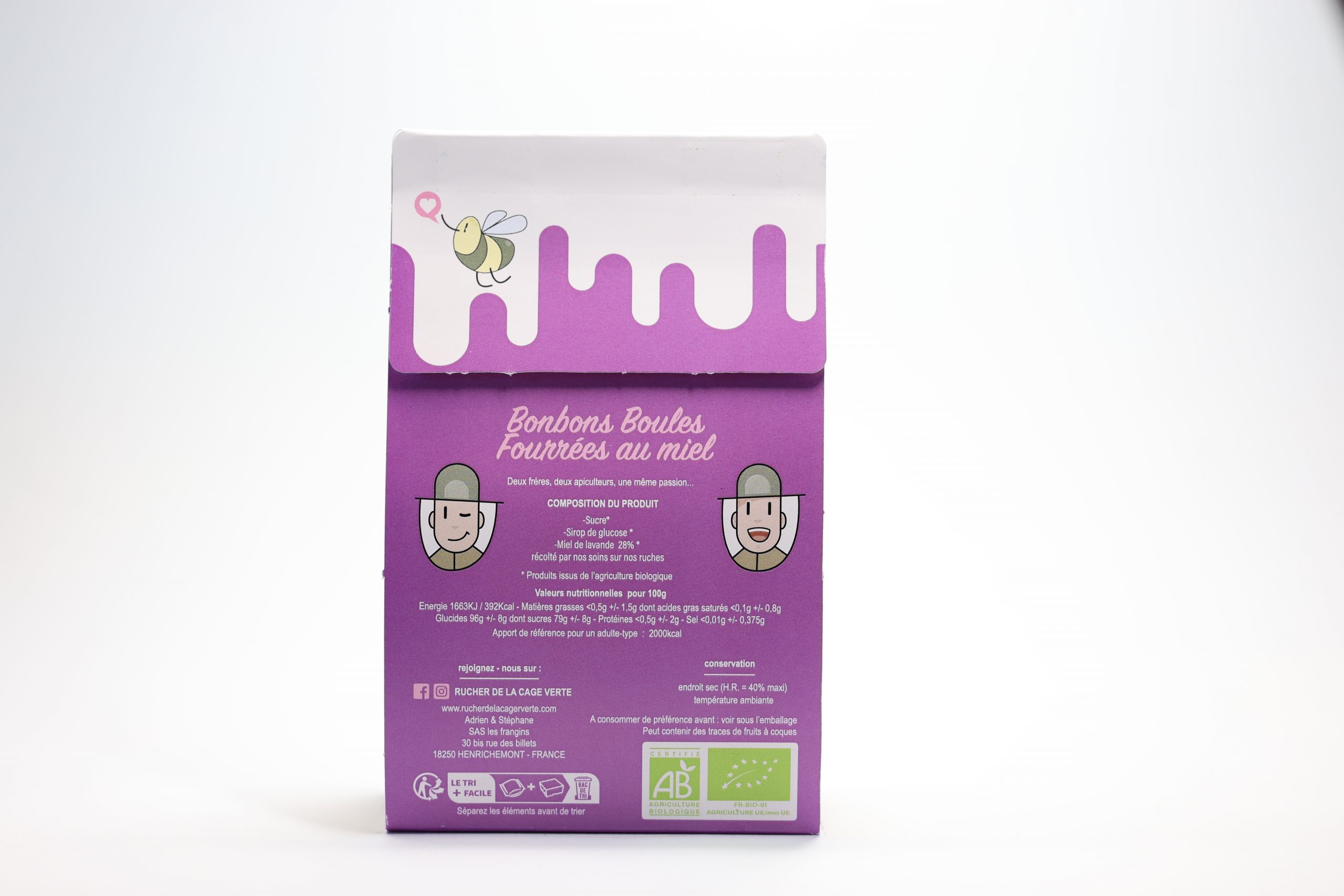 bonbon fourrées eu miel Miel biologique Rucher de la cage verte Apiculture bio biologique Produits de la ruche Miel du Berry Produits au miel bio Miels de saison Artisanat apicole Abeilles butineuses Ruche en ligne Propolis naturelle abeilles Apithérapie Pollinisation Saveurs du terroir Agriculture biologique Éco-responsable Conservation de l'environnement Récolte respectueuse Apiculture Centre Val de Loire Sologne Berry Cher Bourges paris ile de France allogny Orléans tour Paris Henrichemont miel de printemps miel acacia
miel lavande miel de châtaignier
miel oignon
miel toutes fleurs Sologne
miel toutes fleurs été miel acacia spiruline miel acacia curcuma miel acacia gingembre miel acacia piment d’Espelette Bonbons au miel et sève de pins Bonbons au miel de lavande Boules fourrées au miel de lavande